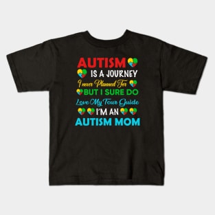 Autism Mom Autism Awareness Gift for Birthday, Mother's Day, Thanksgiving, Christmas Kids T-Shirt